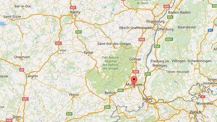 La police a lib&eacute;r&eacute; un gar&ccedil;on de huit ans s&eacute;questr&eacute; par son p&egrave;re depuis trois ans,&nbsp;le 9 octobre 2015 &agrave; Mulhouse (Haut-Rhin). ( GOOGLE MAPS)