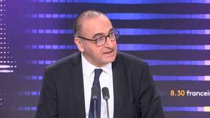 Laurent Nuñez, préfet de police de Paris, invité de franceinfo le 2 mai 2023. (FRANCEINFO / RaDIO FRANCE)