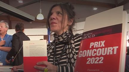 Brigitte Giraud à Brive, deux jours après avoir reçu le goncourt (France 3)