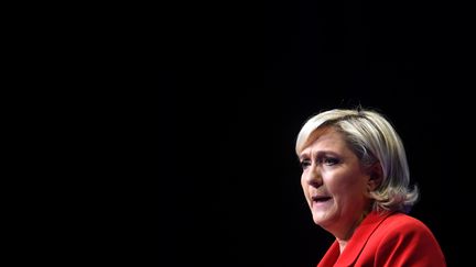 Marine Le Pen, le 17 avril 2017 à Paris. (ALAIN JOCARD / AFP)