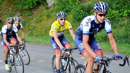 Martin Elmiger, toujours en jaune sur le Tour du Limousin