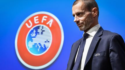 Aleksander Ceferin, président de l'UEFA (FABRICE COFFRINI / AFP)