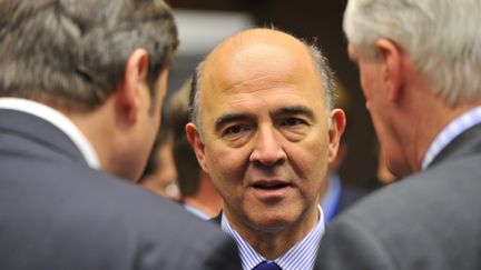 Le ministre de l'Economie Pierre Moscovici, le 12 d&eacute;cembre 2012 &agrave; Bruxelles&nbsp;(Belgique).&nbsp; (GEORGES GOBET / AFP)