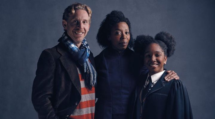 Paul Thornley (Ron Weasley), Cherrelle Skeete (Rose Granger-Weasley), Noma Dumezweni (Hermione Granger)
 (Pottermore)