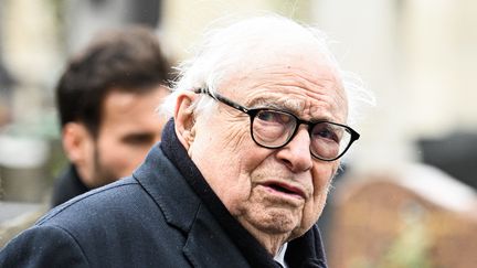 L'ancien avocat pénaliste Henri Leclerc à Paris, le 14 avril 2023. (ALAIN JOCARD / AFP)