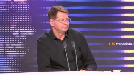 Le ministre du Logement Patrice Vergirete était l'invité de franceinfo du mardi 12 septembre 2023 (RADIOFRANCE / FRANCEINFO)