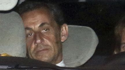 &nbsp; (Nicolas Sarkozy après sa garde à vue le 1er juillet dernier © REUTERS / Pascal Rossignol)