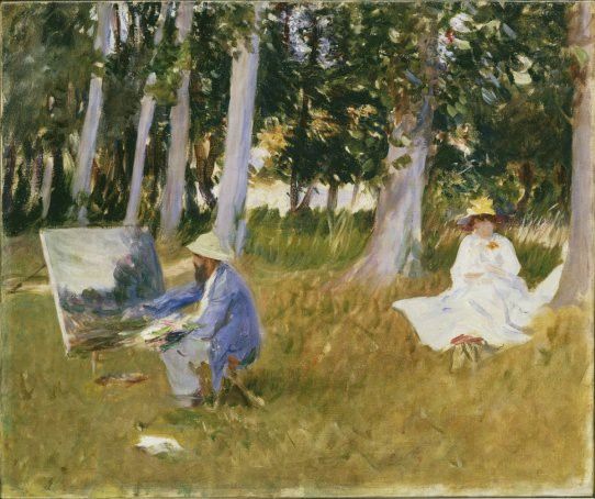 John Singer Sargent "Claude Monet peignant à l’orée d’un bois", 1885 
 (© Tate, Londres, 2014)