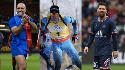 Le&nbsp;XV de France, Quentin Fillon Maillet et le PSG ont animé le weekend sportif. (Laurent Lairys/MAXPPP / Roman Koksarov/AP/SIPA / PHOTOPQR/LE PARISIEN/MAXPPP)