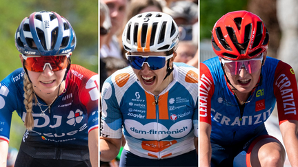 Cédrine Kerbaol, Evita Muzic et Juliette Labous figurent dans le top 15 du Tour de France femmes après quatre étapes. (AFP)