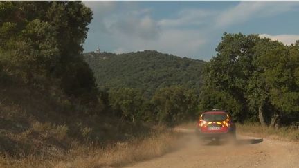 Dans le Var, perchée au sommet d'une tour, une famille surveille les environs pour prévenir les pompiers en cas de départ de feu. (FRANCE 2)