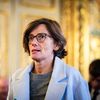 La ministre de la Santé, Agnès Firmin Le Bodo, à l'Assemblée nationale, le 18 octobre 2023. (XOSE BOUZAS / HANS LUCAS / AFP)