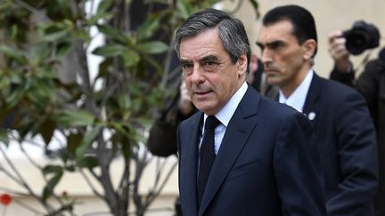 François Fillon, le 23 avril 2017, à Paris. (LIONEL BONAVENTURE / AFP)