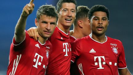 Müller, Lewandowski et Gnabry disputeront la finale de la Ligue des champions. (MIGUEL A. LOPES / POOL)