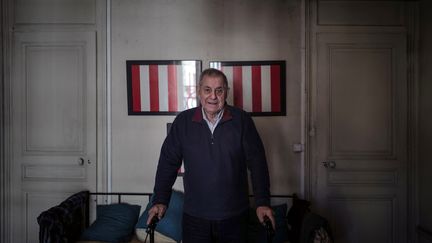 Michel Chomarat a été interpellé en 1977 et condamné l'année suivante, ici photographié en novembre 2023 à Lyon. (OLIVIER CHASSIGNOLE / AFP)