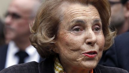 L'h&eacute;riti&egrave;re de l'Or&eacute;al, Liliane Bettencourt, 89 ans, &agrave; l'Institut de France, &agrave; Paris, le 12 octobre 2011. (FRANCOIS GUILLOT / AFP)