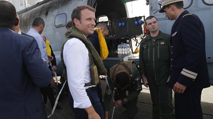 Saint-Martin : Emmanuel Macron est arrivé sur place