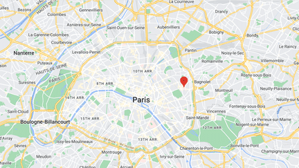 Le 20e arrondissement de Paris. (CAPTURE D'ECRAN / GOOGLE MAPS)