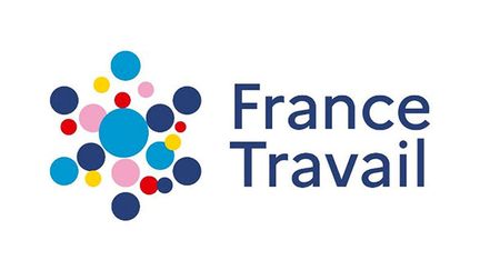 Le logo de France Travail, qui succède à Pôle emploi à partir du 1er janvier 2024. (MINISTERE DU TRAVAIL / FRANCE TRAVAIL)