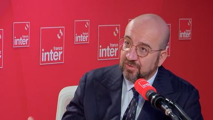 Le président du Conseil européen Charles Michel, le 24 octobre 2022 sur France Inter. (FRANCEINTER / RADIO FRANCE)