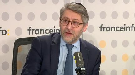 Le grand rabbin de France Haïm Korsia, jeudi 25 janvier 2024 sur franceinfo. (FRANCEINFO / RADIO FRANCE)