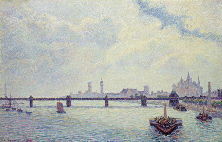 Camille Pissarro, Le pont de Charing Cross, Londres, 1890, National Gallery of Art, Washington, Collection of Mr and Mrs Paul Mellon
 (Museo Thyssen-Bornemisza)