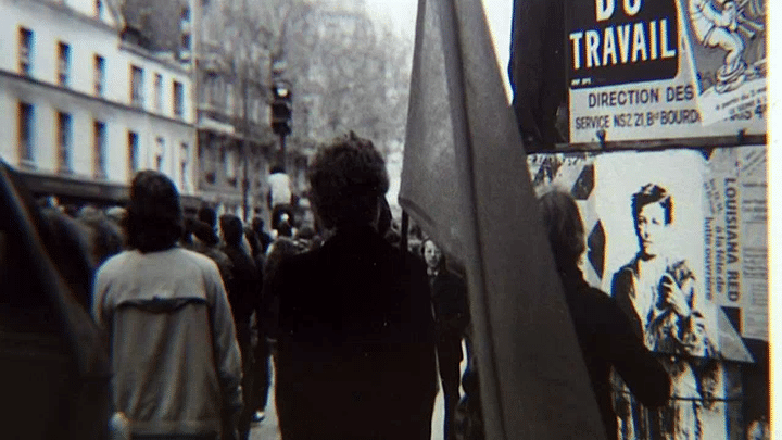 Le visage de Rimbaud par Ernest Pignon-Ernest apparaît pour la première fois sur les murs en 1978
 (France 3 / Culturebox / capture d&#039;écran)