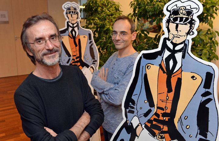 Ils signent le nouveau Corto Maltese, "Equatoria" : Ruben Pellejero, dessinateur, et Juan Diaz Canales, scénariste.
 (Jérôme Fouquet / PQR Ouest France / MaxPPP)