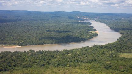 Les volontaires ont passé 40 jours dans la forêt guyanaise. (FRED DUGIT / MAXPPP)