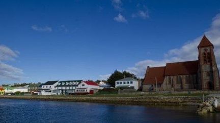 Vue de port Stanley, la capitale des îles Falklands (AFP/Martin Bernetti)