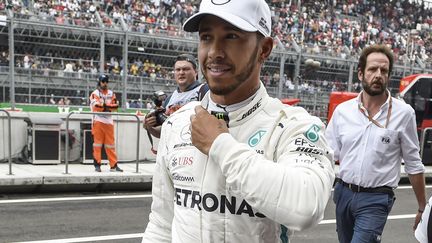 Lewis Hamilton, lors des qualifications du Grand Prix du Mexique, le 27 octobre 2018. (ALFREDO ESTRELLA / POOL)