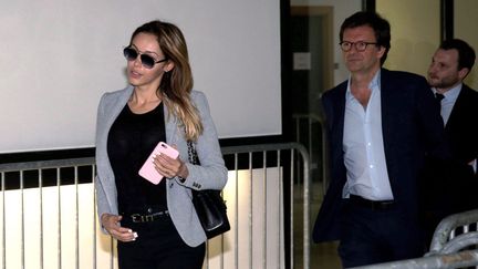 &nbsp; (Nabilla Benattia arrive au tribunal correctionnel de Nanterre jeudi matin jugée pour "violences volontaires aggravées" sur son conjoint Thomas Vergara ©Maxppp)