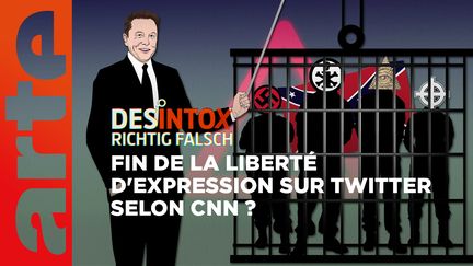 Désintox. Non, CNN n'a pas dénoncé la fin de la liberté d'expression sur Twitter (ARTE/2P2L)