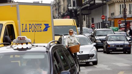 Dans le centre de Paris, en juillet 2007.&nbsp; (CLEMENS BILAN / AFP)