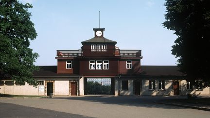 Le camp de Buchenwald (Allemagne), o&ugrave; Louis Bertrand a &eacute;t&eacute; d&eacute;port&eacute;, avant d'&ecirc;tre transf&eacute;r&eacute; &agrave;&nbsp;Langenstein-Zwieberge, le 1er juillet 2010. (HANS WINTER / DPA)