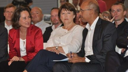 Ségolène Royal, Martine Aubry et Harlem Désir (AFP)