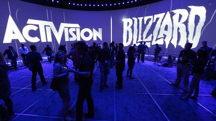 Le stand Activision Blizzard au salon de l'E3, à Los Angeles, le 12 juin 2013. (MAXPPP)