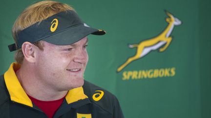 Le capitaine des Springboks Adriaan Strauss