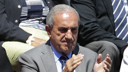 Jean Gachassin dans les tribunes de Roland-Garros, le 6 juin 2015. (KENZO TRIBOUILLARD / AFP)