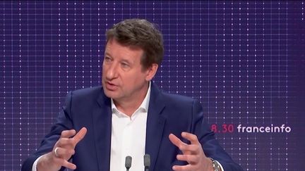 Yannick Jadot, candidat écologiste à la présidentielle, sur franceinfo le 28 janvier 2022. (FRANCEINFO / RADIO FRANCE)