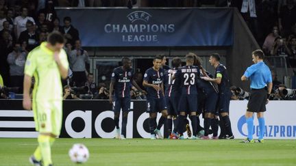 30 septembre 2014 - Parc des Princes. Léo Messi est abattu : le PSG vient de réaliser une grande performance en s'imposant 3 buts à 2. Pourquoi pas rêver d'un sort identique mercredi soir en quart de finale de Ligue des Champions ? (JEAN MARIE HERVIO / DPPI MEDIA)