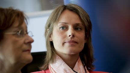 Carole Ulmer, directrice des études au think tank "Confrontations Europe", le 5 mai 2014. (THOMAS PADILLA / MAXPPP)