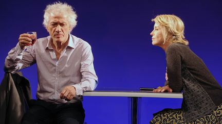 Jean-Luc Moreau et Fanny Cottençon dans "On ne se mentira jamais" au théâtre La Bruyère. 
 (Delalande/SIPA)