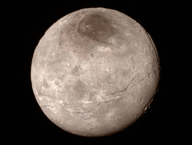 &nbsp; (Une nouvelle image de Charon publiée ce mercredi par la Nasa © Nasa)