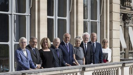 Les membres nommés du Conseil constitutionnel, le 28 juin 2018. (JOEL SAGET / AFP)