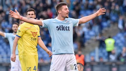 Le Serbe Sergej Milinkovic-Savic, buteur avec la Lazio (GIUSEPPE MAFFIA / NURPHOTO)