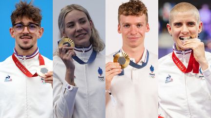 Léon Marchand, Alexandre Leauté, Cassandre Beaugrand et Marie Patouillet, sacrés champions des champions français par L'Équipe