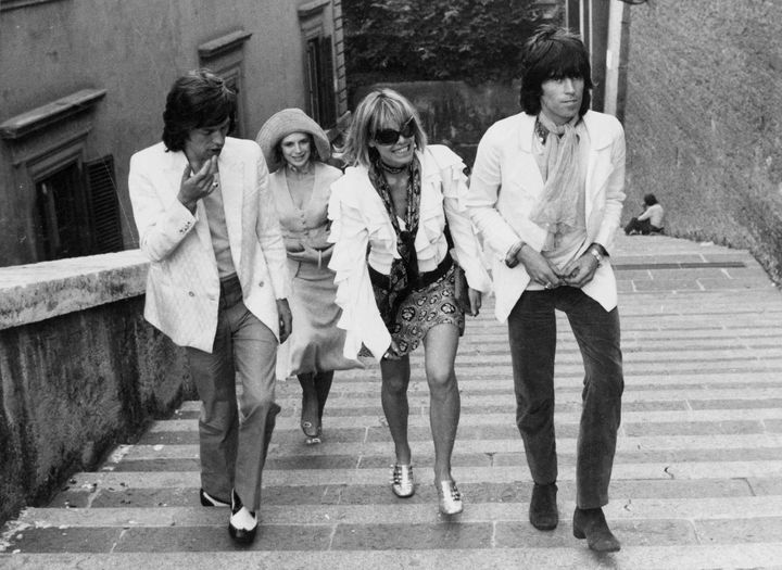 Mick Jagger, Marianne Faithfull, Anita Palenberg et Keith Richards.
 (ROBERT HUNT LIBRARY/REX/REX/SIPA)