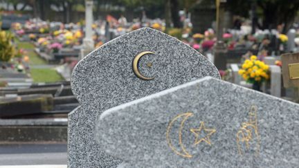 Un carré musulman au cimetière de Lorient (Morbihan), le 3 janvier 2019. (MAXPPP)