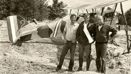 En août 1982, Jean-Paul Belmondo a tourné à l’aérodrome de La Ferté-Alais avec Jean Salis et Gérard Oury&nbsp;pour le film "L'As des as". (SALIS AVIATION)